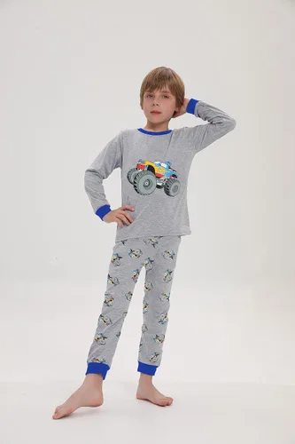 Miniatura 2 de Pijamas para niños pequeños, ropa de dormir de algodón de 2 piezas, conjunto de pijamas para niños de 2 a 7 años