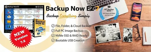 Miniatura 2 de NTI Backup Now EZ 7.5 (for 1 Computer) Full-System Image Backup Cloud Backup File-Folder Backup Scheduled Backup Available in Download and