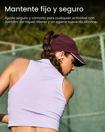 Miniatura 3 de SHOKZ OpenDots ONE - Auriculares de oído abierto, Auriculares de clip - Auriculares inalámbricos Bluetooth con micrófono - Seguros, ligeros, Rosa