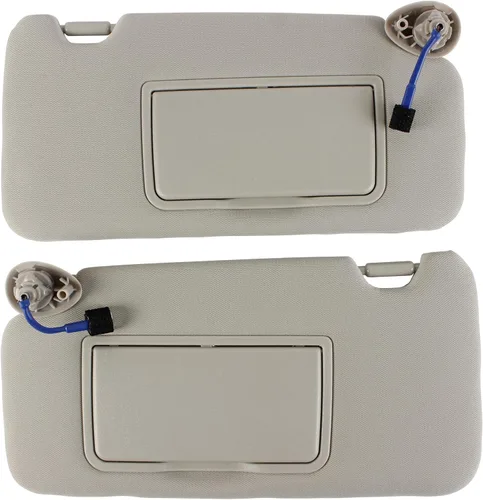 Miniatura 8 de PEVEST Visera Solar con Luces y Espejo LH Lado del Conductor - Interior Gris Platino para Honda HR-V EX-L/EX/LX/Sport 2016-2022 Reemplaza