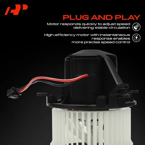 Miniatura 4 de A-Premium Motor soplador de calentador de HVAC delantero compatible con Porsche Panamera 2010-2016, 3.0L 3.6L 4.8L, Reemplazo# 97057392201
