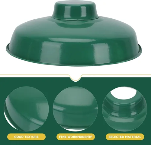 Miniatura 7 de Cabilock Cubierta de lámpara esmaltada, pantalla de lámpara de mesa, 1 juego de pantalla de lámpara industrial vintage, pantalla de lámpara