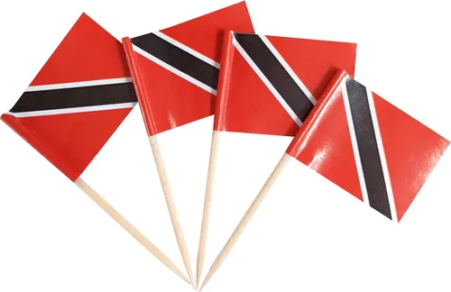 Miniatura 42 de JBCD Bandera afroamericana con palillo de dientes panafricano, mini banderas negras de liberación para cupcakes, 200