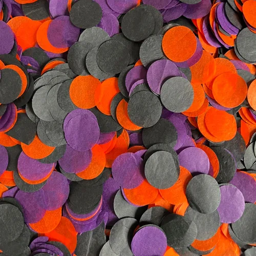 Miniatura 18 de Globos rellenos de confeti negro de 1 pulgada o decoración de fiesta de mesa, 5000 piezas