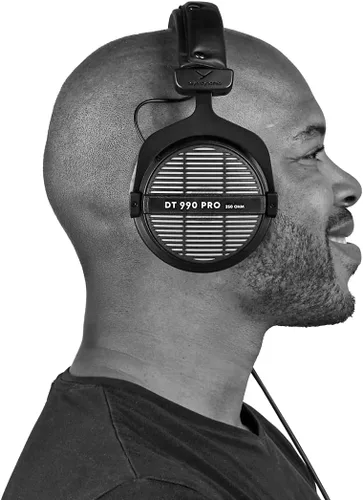 Miniatura 5 de Auriculares supraaurales de estudio beyerdynamic DT 990 Pro de 250 ohmios para mezcla, masterización y edición Gris