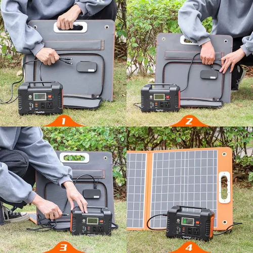Miniatura 7 de Solar Generator With Solar Panel Included, FF Flashfish 151Wh Portable Power Station+60W Solar Panel(DC/USB-A/USB-C Output), Backup Power Battery