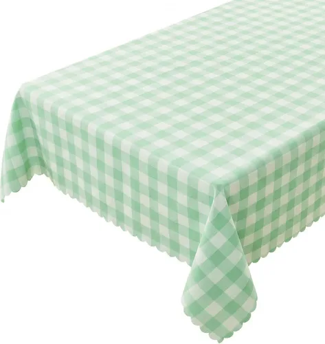 Miniatura 22 de Mantel rectangular de 55 x 95 pulgadas, impermeable, resistente a las manchas y a las arrugas, lavable, mantel de lino sintético resistente, mantel