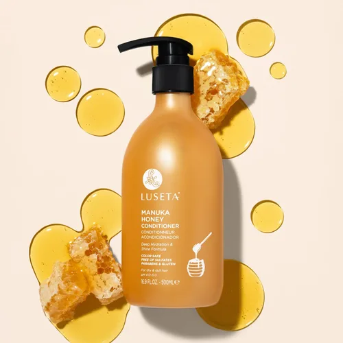 Miniatura 5 de Acondicionador de miel de manuka Luseta hidrata y reparación para cabello seco y opaco añade brillo y restaura la suavidad Hidratante para cabello