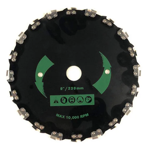 Cortador de cepillo de 9 pulgadas, motosierra, recortadora de dientes, hoja de carburo de repuesto, 10,000 RPM, 9 pulgadas, 20 dientes para