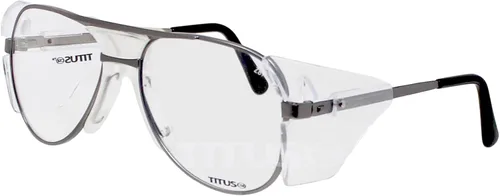 Miniatura 4 de TITUS G77 - Gafas de seguridad con montura de metal premium Aviator Z87+, Z87.1, protección lateral, para disparos de motocicleta, DOT ANSI CE
