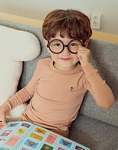 Miniatura 2 de moimoln Pijama de algodón suave y liso modal para bebés, niños y niñas, ajuste cómodo, pijama larga para el día a día