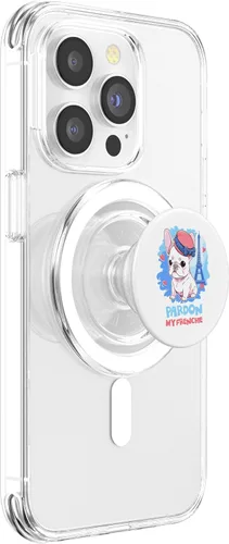 Miniatura 3 de Pardon My Frenchie - Divertido perro toro francés anime, PopSockets MagSafe PopGrip para iPhone