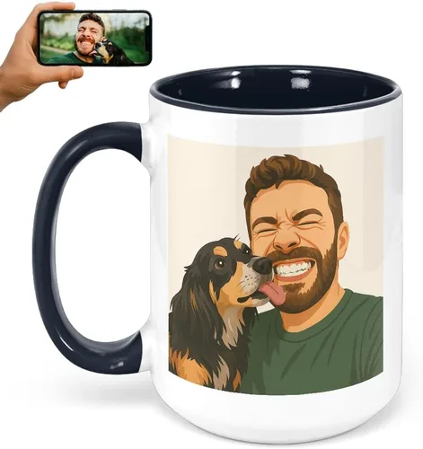 Miniatura 20 de Taza de café personalizada con foto, taza de cerámica personalizada de 11oz, taza de té con foto personalizada, idea única de regalo, Taza Café