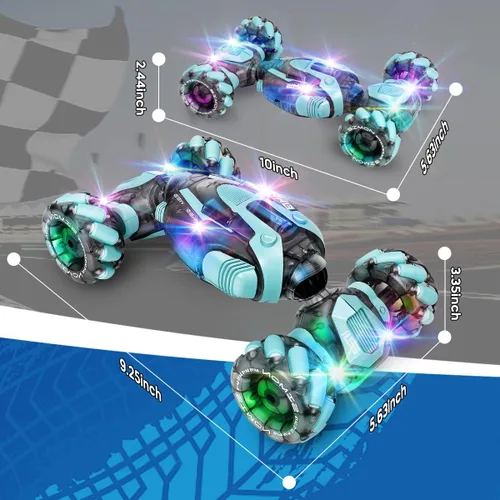 Miniatura 5 de ZMMB Coche RC de Acrobacias con Detección de Gestos - Los Mejores Regalos para Niños de 6 a 12 Años, 360° de Rotación, 4WD, Control Remoto, Rc Stunt