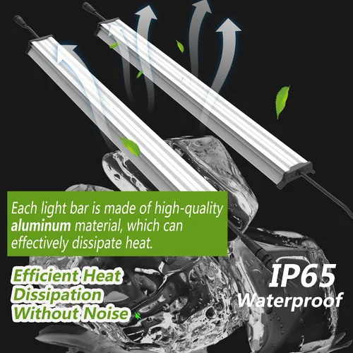 Miniatura 7 de FARMLITE Barras de luz de crecimiento de espectro completo debajo del dosel, lámparas de cultivo LED para plantas de interior, cadena de margaritas