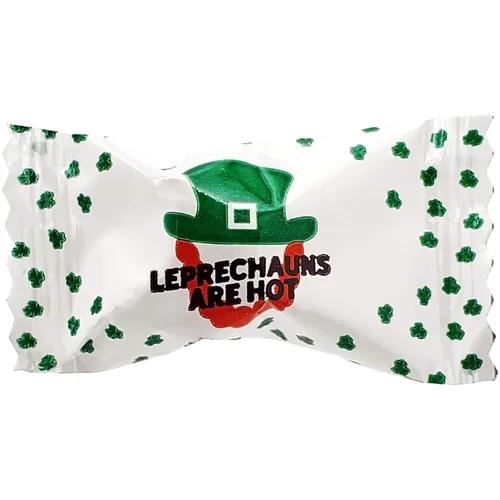Miniatura 8 de Menta irlandesa de San Patricio, caramelos de menta, 110 mentas después de la cena, caramelos de mantequilla y menta, diseño de leprauchan verde