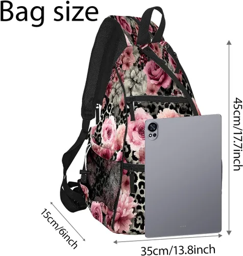 Miniatura 3 de Pickleball Backpack Rose Pink for Women Men - Multi-Pocket Sports Bag with Shoe Compartment Versatile Tennis Bag & Gifts for Pickleball Lovers