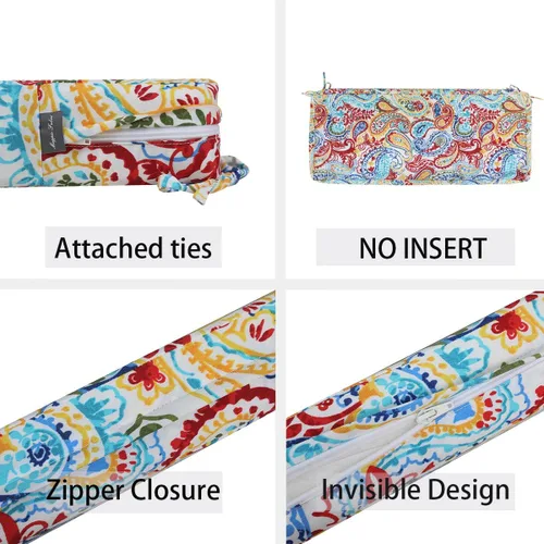 Miniatura 4 de FUNHOME Funda de cojín de banco para exteriores de 42 x 18 x 3 pulgadas, resistente al agua con cremallera y lazos, funda resistente a la Phoenix