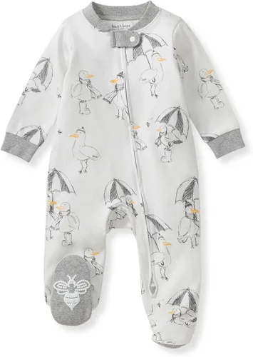 Miniatura 75 de Burt's Bees Baby - Pijama de una pieza para bebé, mameluco para dormir y jugar, algodón 100% orgánico, cremallera frontal