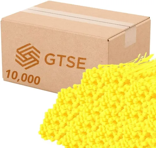 Miniatura 50 de GTSE - Paquete de 100 bridas con cremallera de 20.3 cm, color plateado/gris, 8.06 kg de resistencia, bridas de nailon grises resistentes a los rayos