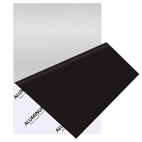 Miniatura 11 de 2 piezas de chapa de aluminio 6061, placas de aluminio resistentes de 12 x 16 x 1/8 pulgadas de grosor con película protectora, placa de aluminio