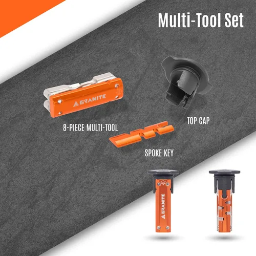 Miniatura 5 de Granite Stash - Kit de herramientas múltiples - Herramientas compactas para bicicleta almacenadas dentro del tubo de dirección, modelo de dirección