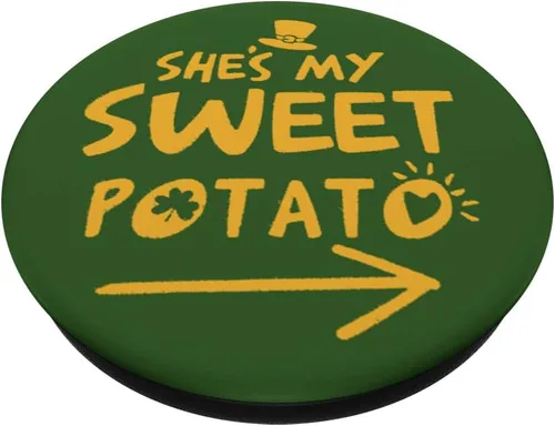 Miniatura 2 de She's My Sweet Potato Irish Sweet Pea PopSockets Swappable PopGrip