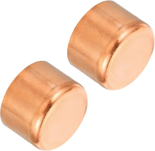 Miniatura 7 de PATIKIL Tapa de tubo de cobre ID de 1.382 in (1,38 pulgadas), tapa de ajuste de cobre, conexión de soldadura para fontanería, climatización y aire