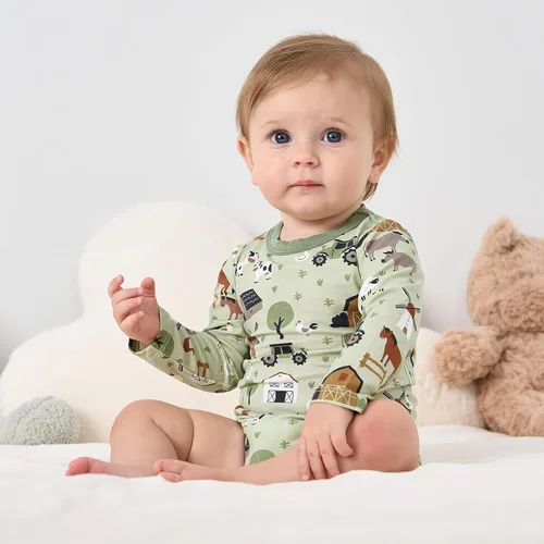 Miniatura 179 de pureborn Mameluco de algodón súper suave para bebés niños y niñas de 0 a 24 meses