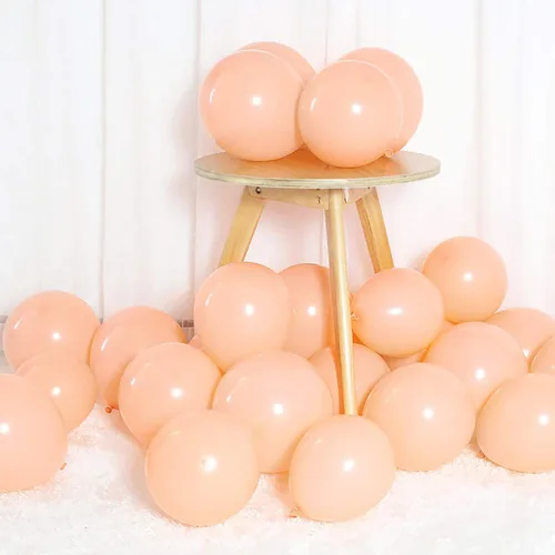 Globos naranja pastel de 12 pulgadas, 50 globos de látex para fiesta, baby shower, globos de helio, globos de cumpleaños