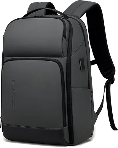 Miniatura 7 de Mochila para portátil de 17 pulgadas para hombre de FENRUIEN, Negro, 17 pulg.