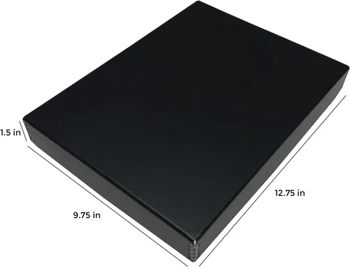 Miniatura 200 de Lineco Archival Caja de almacenamiento para impresión de 13x19 pulgadas, diseño frontal abatible, 13 1/2 x 19 1/2 x 3 pulgadas, color exterior: negro