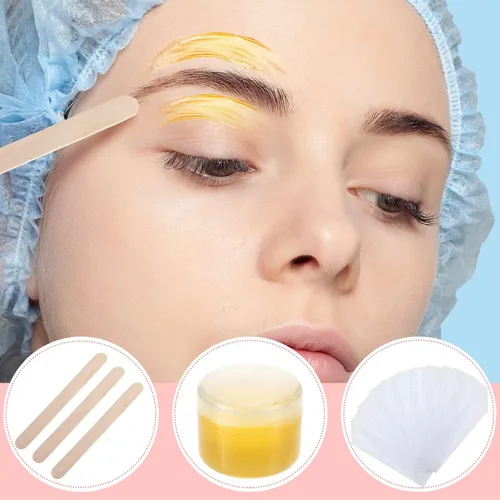 Miniatura 7 de Maitys Kit de tiras de cera pequeñas para cejas, papel de depilación, tiras faciales, almohadillas de depilación para mujeres y hombres, cejas
