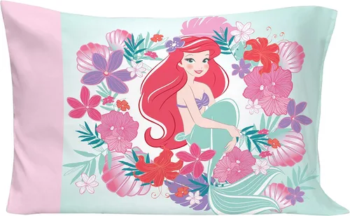 Miniatura 5 de Disney Ariel Sea Garden - Juego de cama para niños pequeños de 4 piezas - Edredón, sábana bajera, sábana encimera, funda de almohada reversible