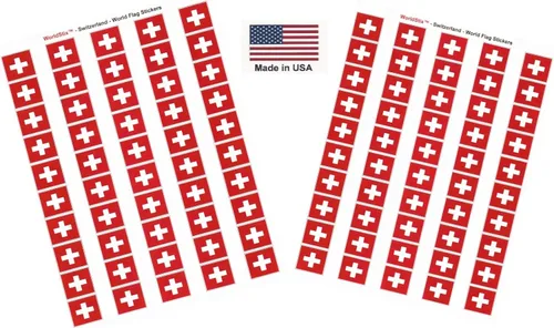 Miniatura 211 de 100 calcomanías de la bandera de Alaska; 1.5" x 1" hechas en Estados Unidos, calcomanías autoadhesivas de la bandera del estado para álbumes