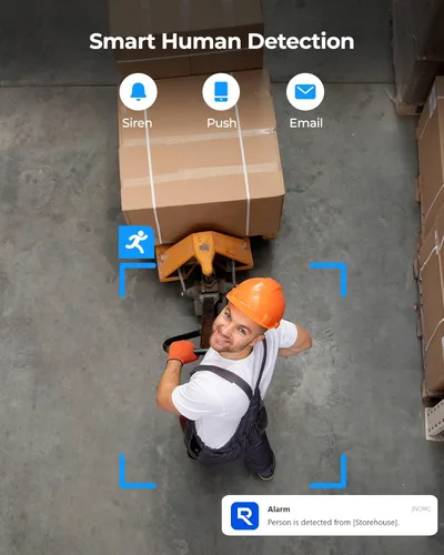 Miniatura 5 de REOLINK Cámara IP PoE de 6MP con vista de ojo de pez de 360°, vigilancia para seguridad del hogar/oficina, detección inteligente de humanos