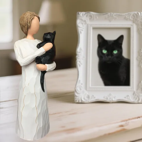 Miniatura 2 de FRUMOASA Regalos conmemorativos para gatos, regalo de condolencia de pérdida de gato para mamá gata, regalos de duelo de gato negro, regalos