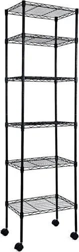 Miniatura 12 de YSSOA - Estantería de almacenamiento resistente de 3 niveles, cromada, 23 pulgadas de largo x 13 pulgadas de ancho x 20 pulgadas de alto