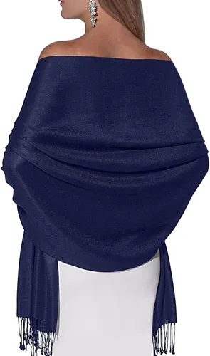 Miniatura 97 de Pashminas, chales y mantones para usar con vestidos de noche y en bodas, grandes y suaves