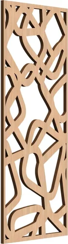 Miniatura 16 de Acme Paneles de pared decorativos de madera con calado, 9 3/8 pulgadas de ancho x 24 3/8 pulgadas de alto x 1/4 de alto, roble rojo