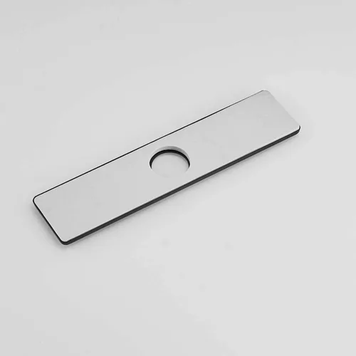 Miniatura 5 de Grifo de fregadero de cocina o baño de 10 pulgadas, placa cuadrada de acero inoxidable para cubrir agujeros de montaje no utilizados, P-111-B Mate