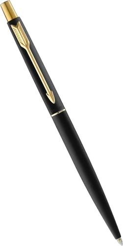 Miniatura 2 de Bolígrafo clásico de punta de bola negro mate con adornos dorados de Parker