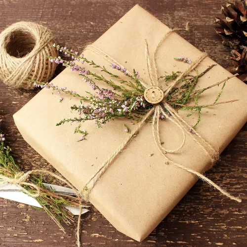 Miniatura 7 de uxcell 2 rollos de cuerda de yute natural de 0.039 pulgadas, 82 pies, 3 capas de cuerda de yute para artes y manualidades, adornos de regalo, cordel