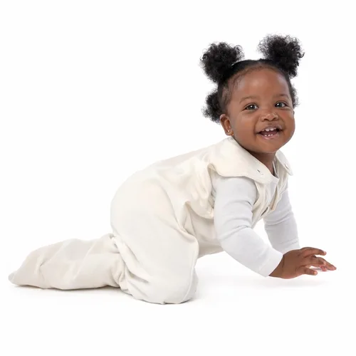 Baby Deedee Sleep Nest Basic - Saco de dormir para bebé de 0.6 TOG de 0 a 6 meses, saco de dormir de algodón con broches de hombro patentados, manta
