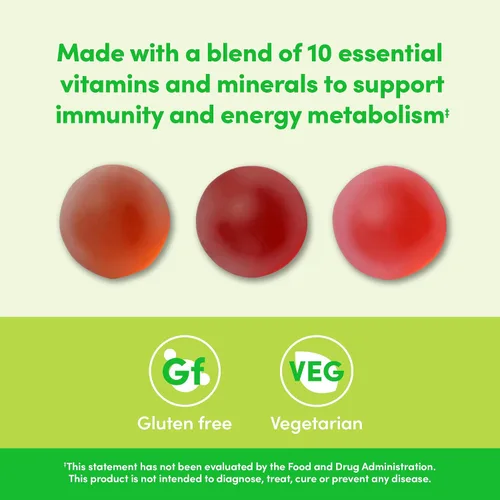 Miniatura 3 de Amazon Elements - Multivitamínico orgánico para hombre, 90 gomitas (3 gomitas por porción), vegetariano, sin gluten, certificado orgánico