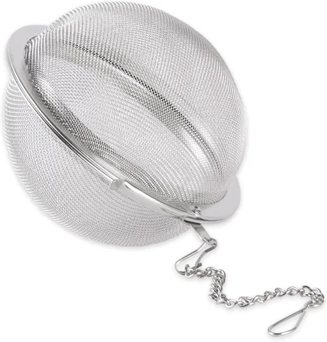 Miniatura 9 de RSVP International Endurance Collection - Bola infusora de té de hojas sueltas de malla, acero inoxidable 18/8 y apta para lavavajillas, pirámide
