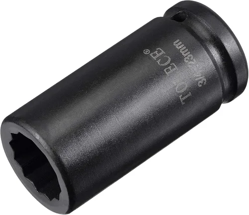Miniatura 19 de uxcell 3/4-Inch Drive 0.827 in 12-Point Deep Impact Socket, CR-MO Steel 3.071 in Longitud, Tamaños métricos
