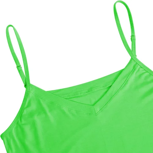 Miniatura 6 de AUHEGN Women's Basic Adjustable Spaghetti Strap Cami Slip Mini Dress