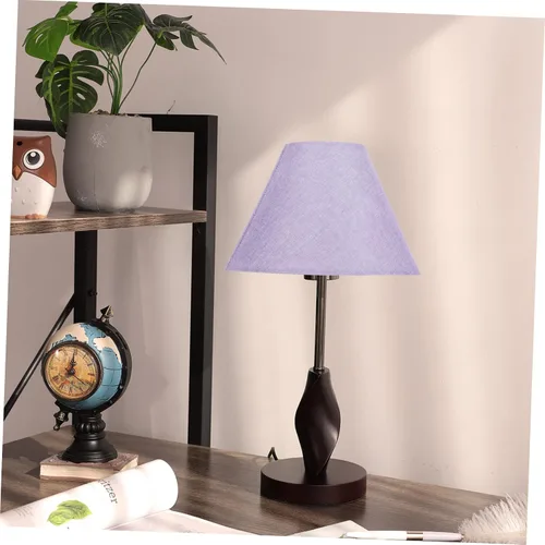 Miniatura 6 de DOITOOL Pantalla de lámpara azul para lámpara de arpillera, bombillas moradas, pantalla de repuesto para lámpara de tambor, cubierta de lámpara