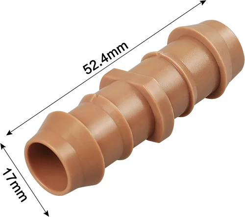 Miniatura 2 de Jayee Paquete de 50 accesorios de acoplamiento de púas para riego por goteo (0.669 in) para manguera de goteo de 1/2 pulgada (0.600 pulgadas de ID)